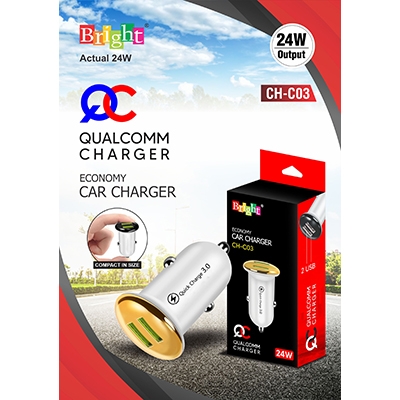 24W CAR Qualcomm Charger CH-C03